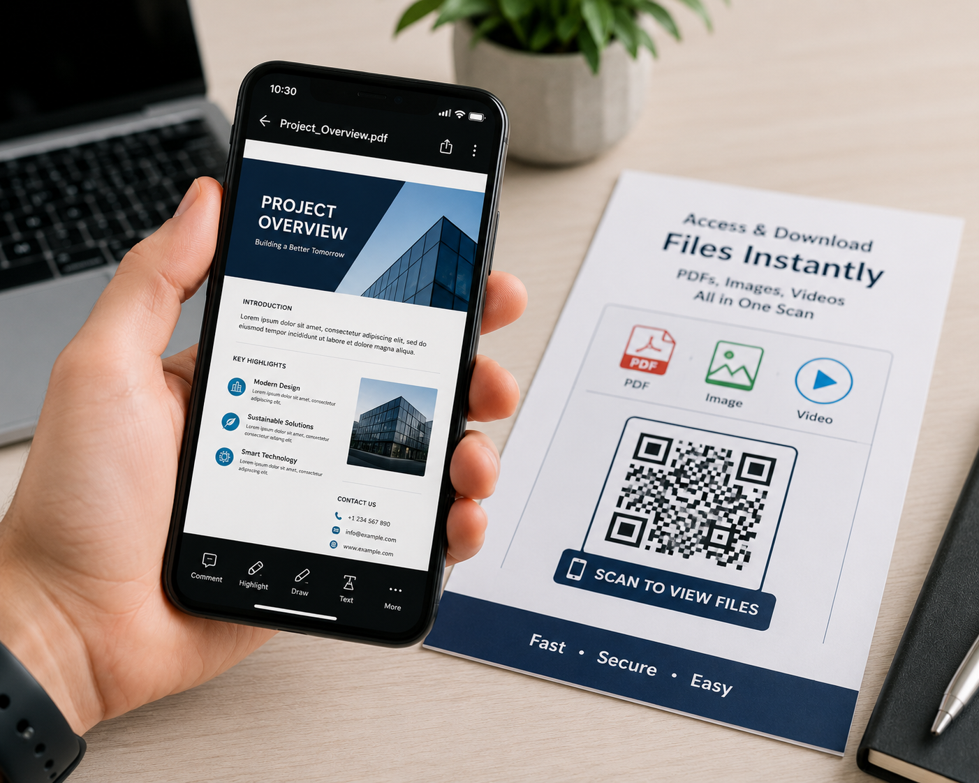 How to Add a QR Code to PDF, Image, or Video Files